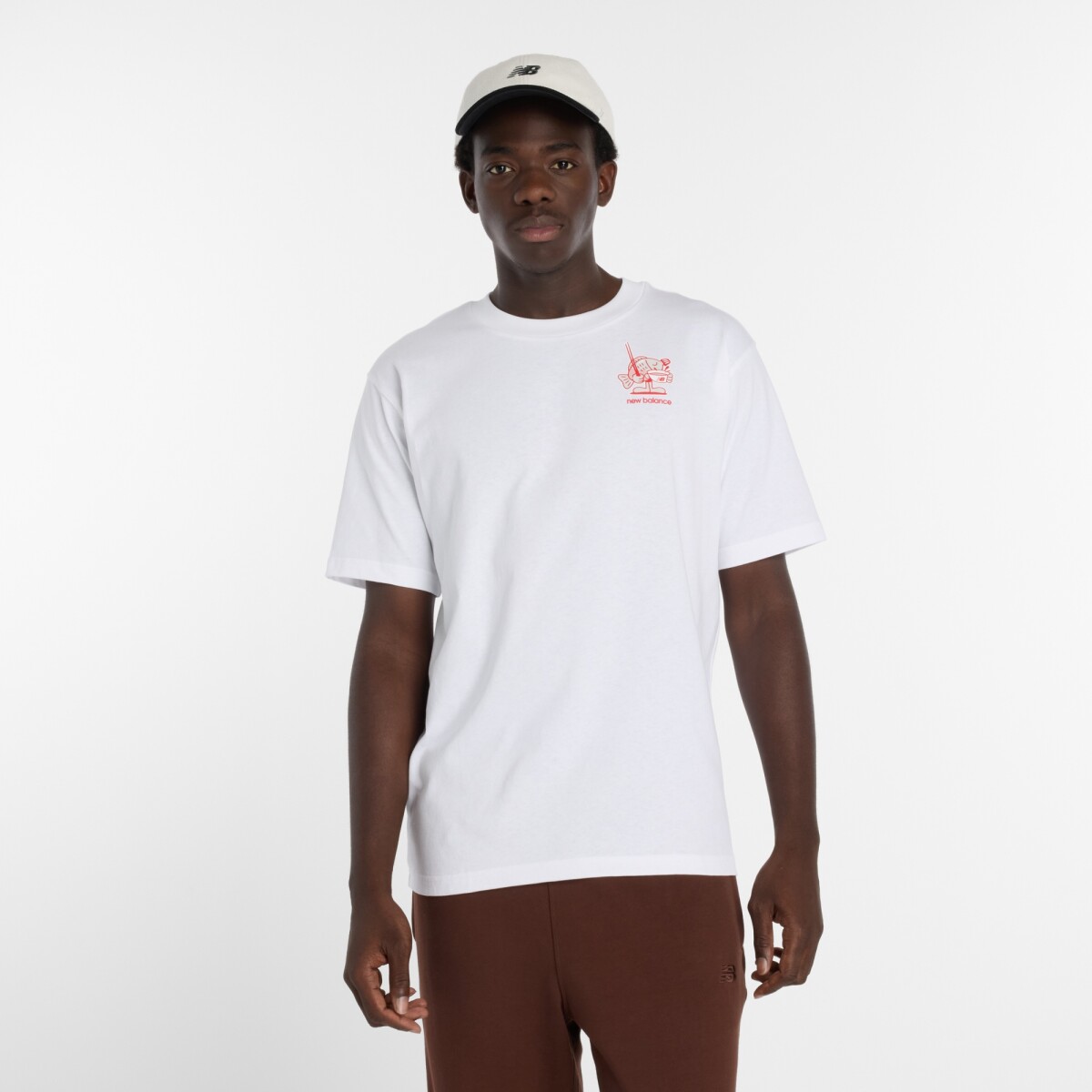 Remera New Balance de Hombre - - MT61H51DWT - WHITE 