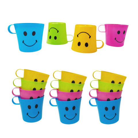 OUTLET Vasos smile plásticos x4 unidades Outlet Vasos Smile Plásticos X4 Unidades
