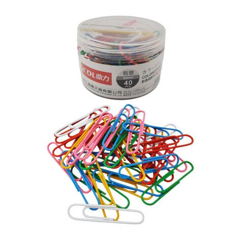 Clips de colores x40 unidades 50mm Clips De Colores X40 Unidades 50mm