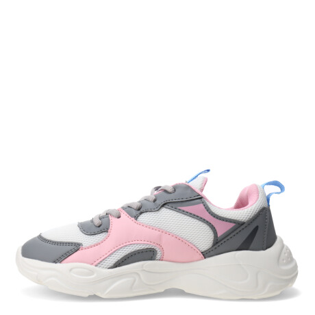 Championes de Niños Umbro Evoque Blanco - Rosado - Celeste