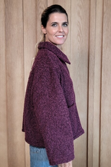 Chaqueta Manhattan Corderito Bordeaux