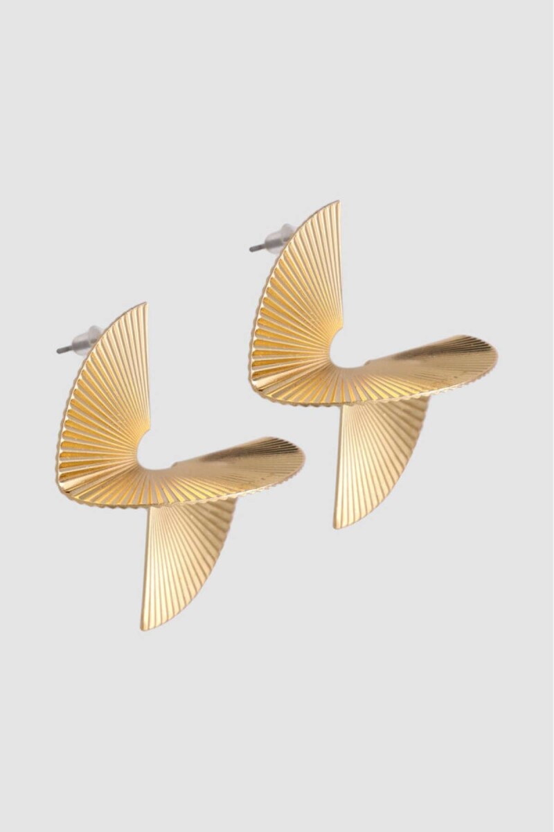 Caravanas origami - Oro fuerte 