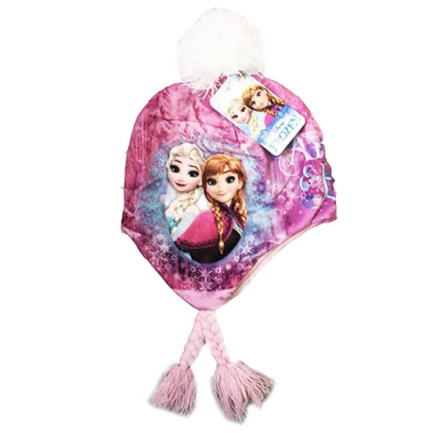 Gorro Infantil Invierno Frozen con Pompón y Orejera U