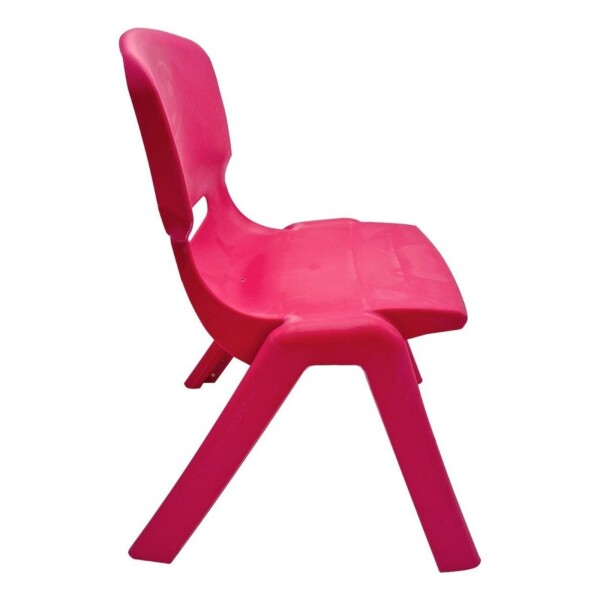 Pack Silla Infantil X3 Niños Plástico Reforzada Apilable Color Variante Fucsia