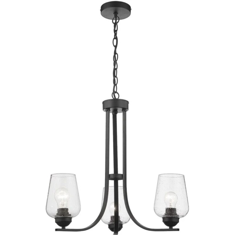 Lámpara de Techo Negra 3 Luces E27 Lámpara de Techo Negra 3 Luces E27