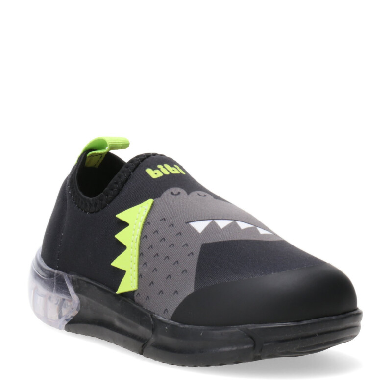 Championes Infantiles Bibi Space Wave 3.0 DINO Luces Negro