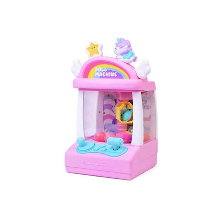 Maquina agarra peluches de juguete Rosa