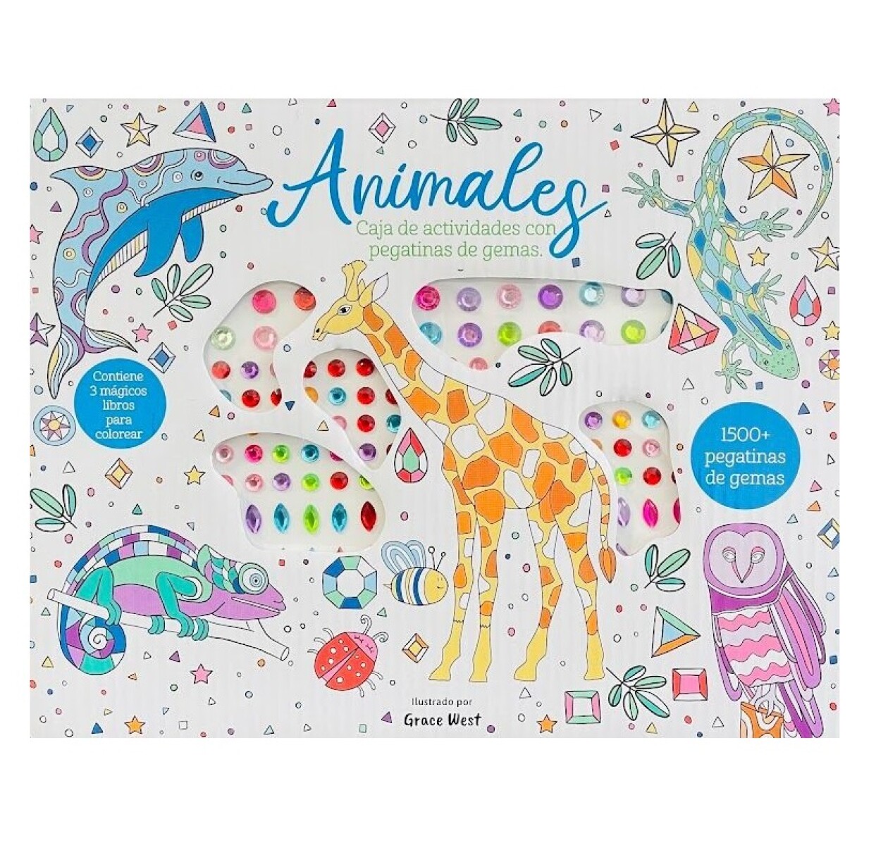 ANIMALES CAJA DE ACTIVIDADES CON GEMAS 