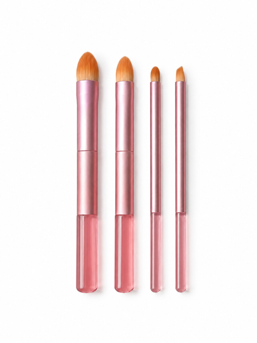 PINCELES PARA MAQUILLAJE PACK 4 PCS - VARIANTE 1 
