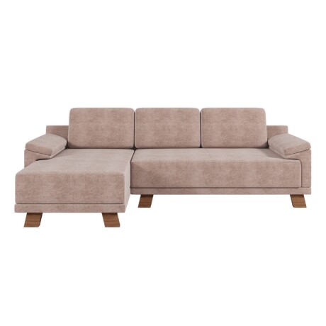 Rinconera Adalia - Tela Microfibra - Chaise izquierdo 12072 (Beige)