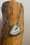Agata Chain Necklaces Gris