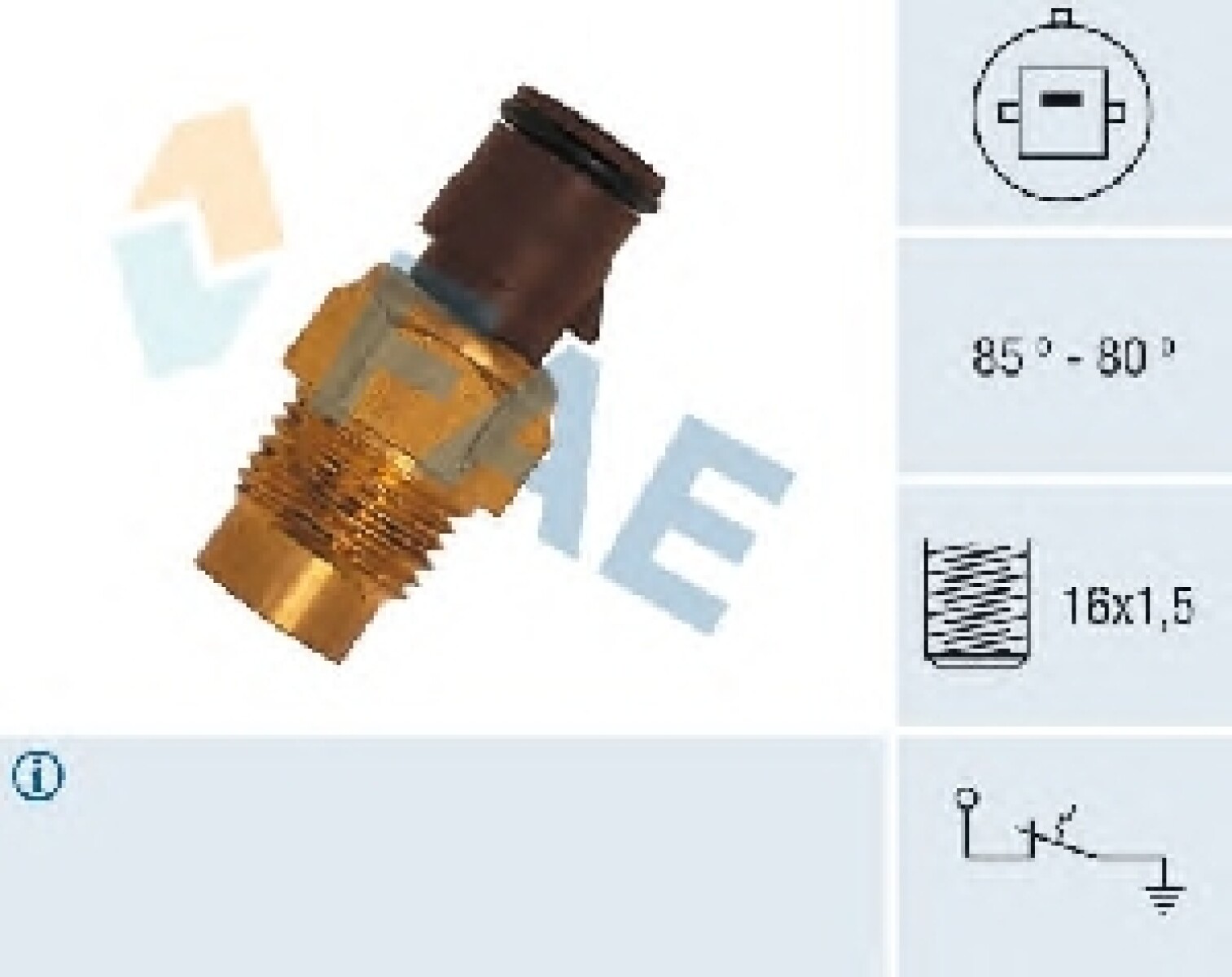 BULBO INTERRUPTOR - ELECTRO TOYOTA COROLLA STARLET TERCEL N FAE 