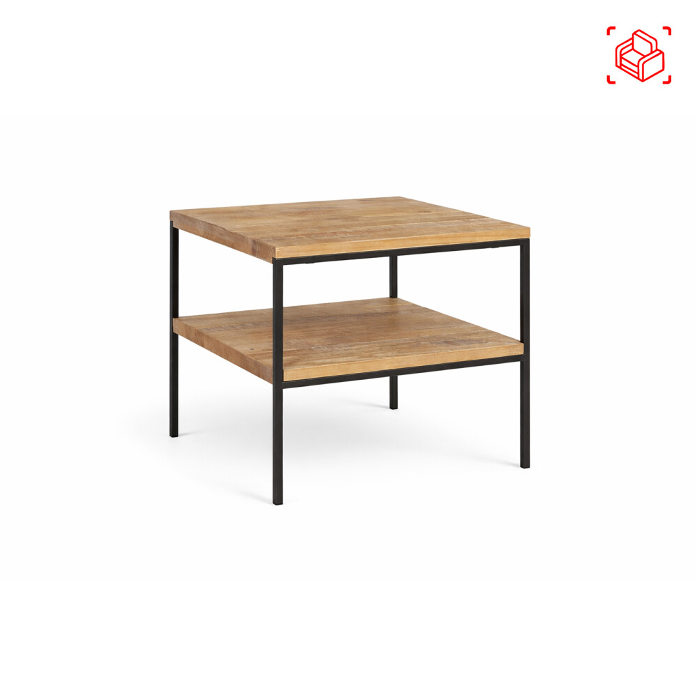 MESA DE LIVING LATERAL - ARRIME MADERA NATURAL-BEIGE MADISON NATURAL