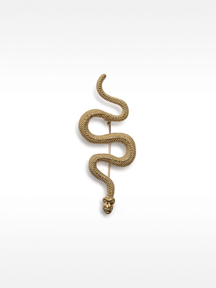 Broche De Serpiente dorado