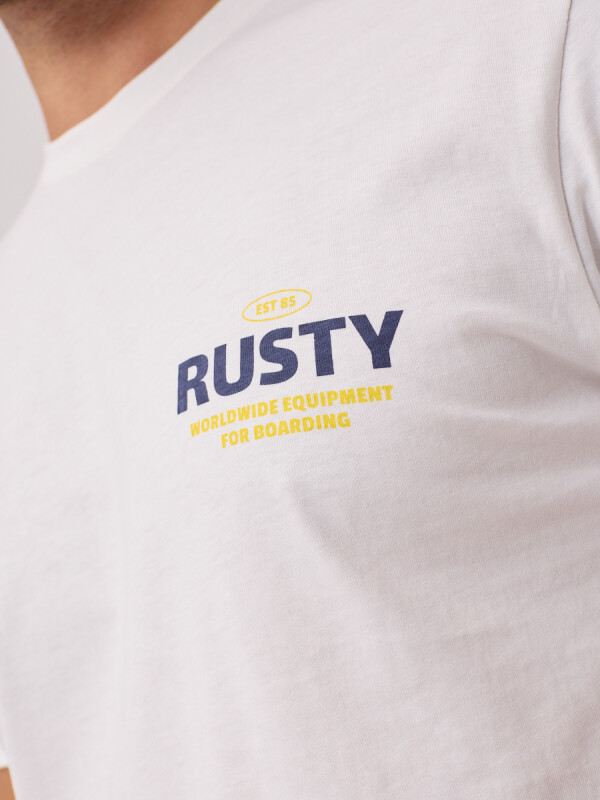 T-SHIRT LEIFU RUSTY Blanco