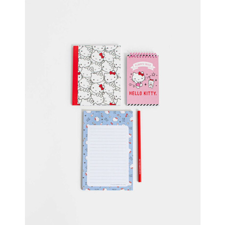 Set De Librería ''hello Kitty'' Combinacion Multicolor