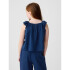 SL GAUZE TOP PANGEA BLUE