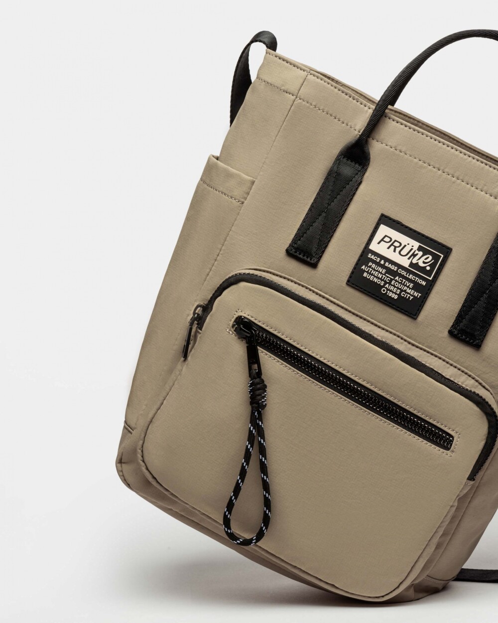 Bolso Al Hombro Forest en Nylon Taupe