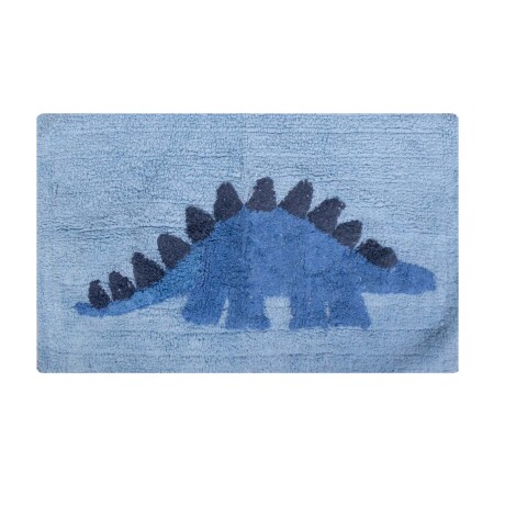 ALFOMBRA BAÑO KIDS DINO , CELESTE ALGODON CELESTE