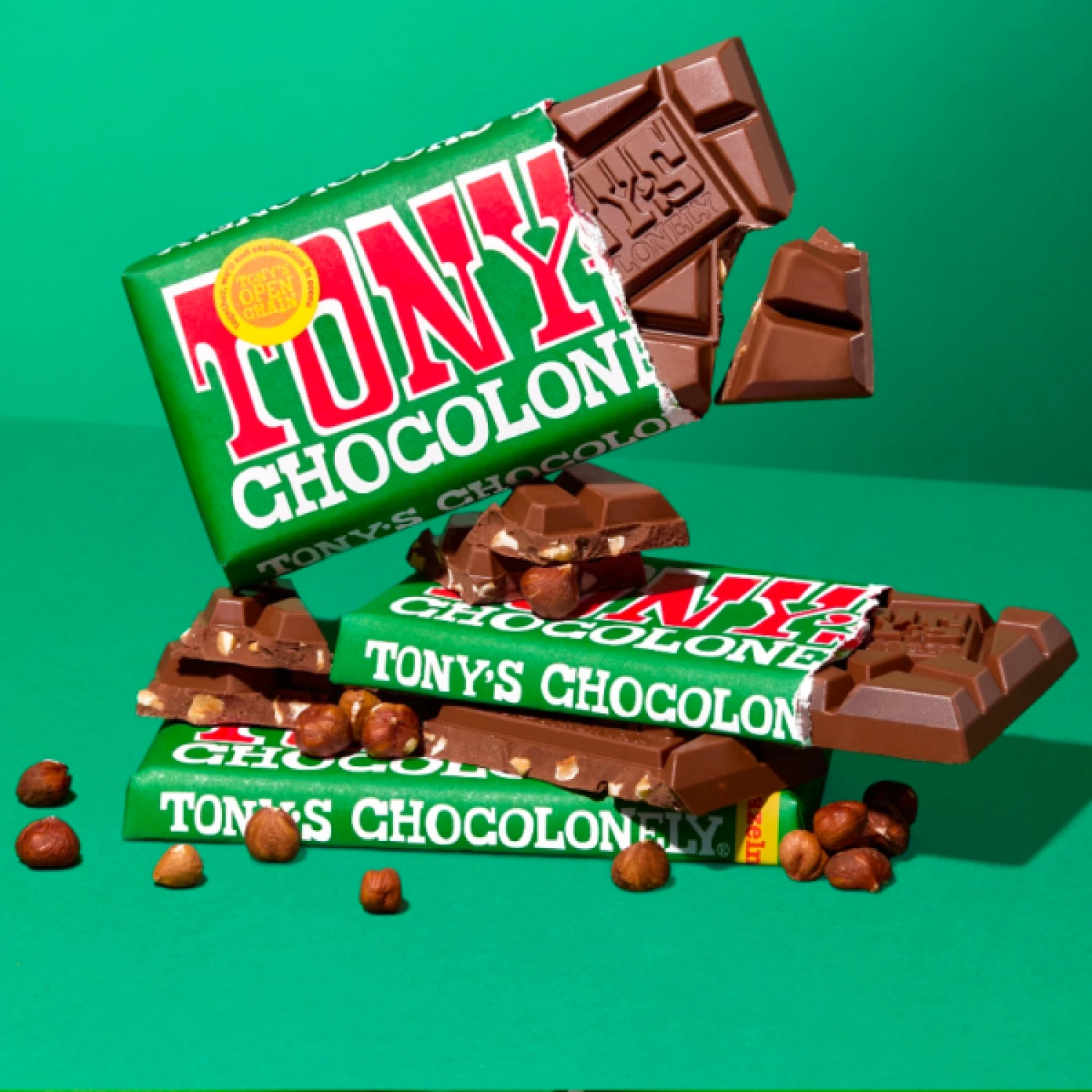 Tony's Chocolonely con leche y avellana