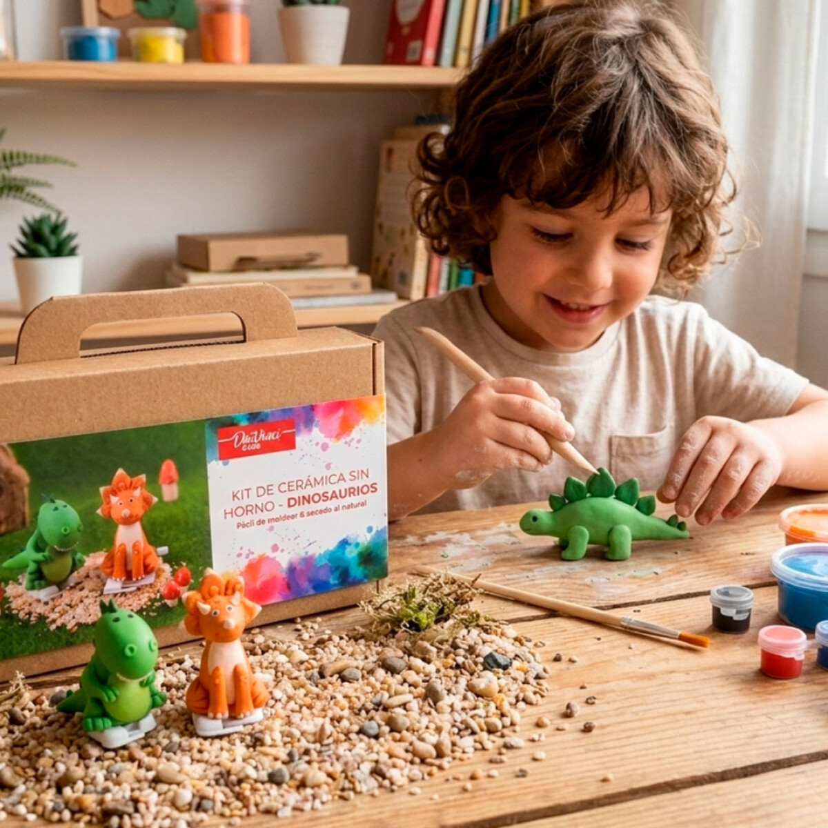KIT CERAMICA DINOSAURIO DAVINCI 