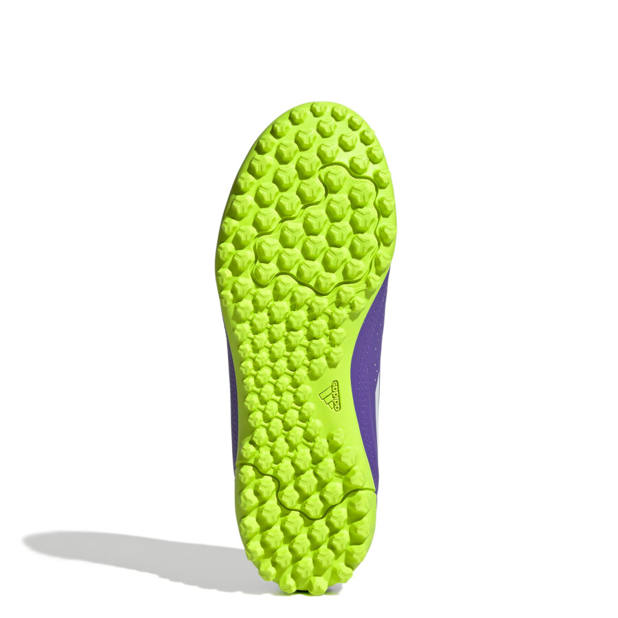 Championes de Fútbol 5 Infantiles Adidas III TF Púrpura - Blanco - Amarillo Limon