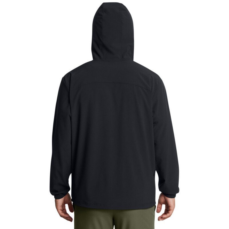 UA Vibe Woven Windbreaker-GRY BLK-001