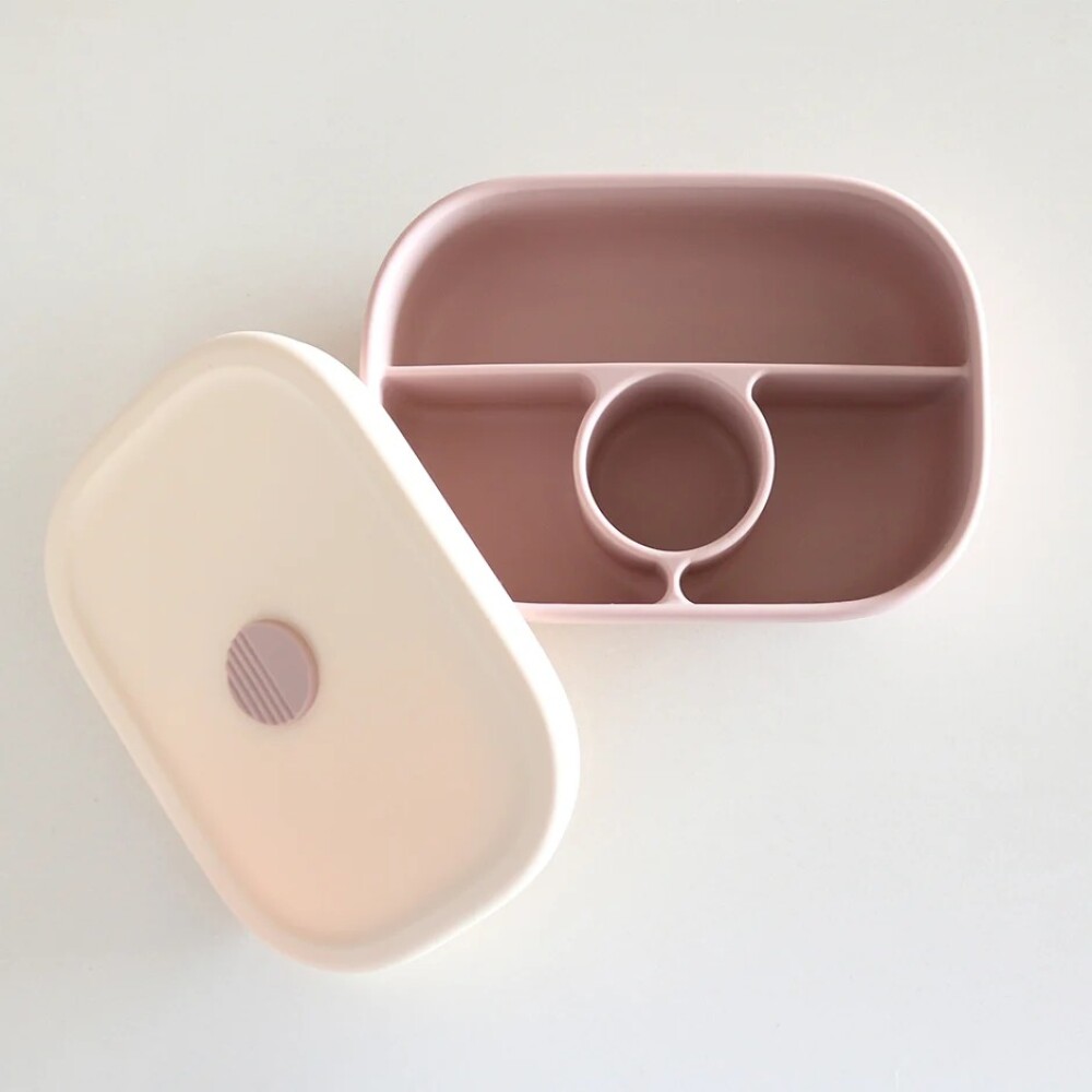 Lunchera tupper silicona MOON rosa