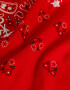 Vinchas Textiles Pañuelo Pañuelo Paisley Bordado - Rojo Cereza