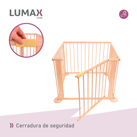 Corral Corralito para bebe 4 piezas en madera No aplica