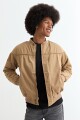 Campera bomber de nylon KHAKI