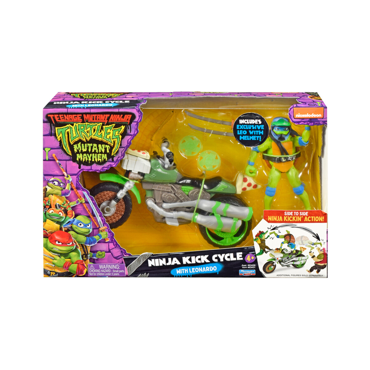 Tortugas Ninja Ninja Kick Cycle Leonardo 