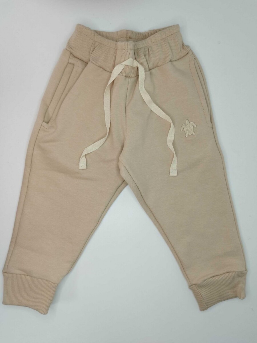 Pantalón Felpa beige 