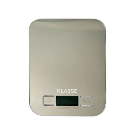 Balanza de cocina digital Klasse | Soporta hasta 10kg | Acero Inoxidable Balanza de cocina digital Klasse | Soporta hasta 10kg | Acero Inoxidable