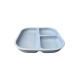 Plato Comida Bebe Infantil Silicona Libre Bpa Con Ventosa Color Celeste