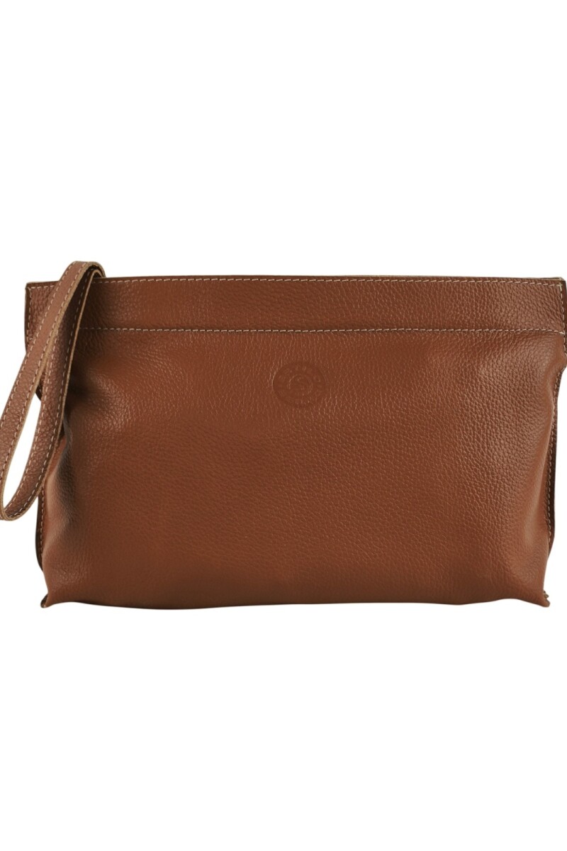 Sobre de mujer en cuero Dulce de Leche