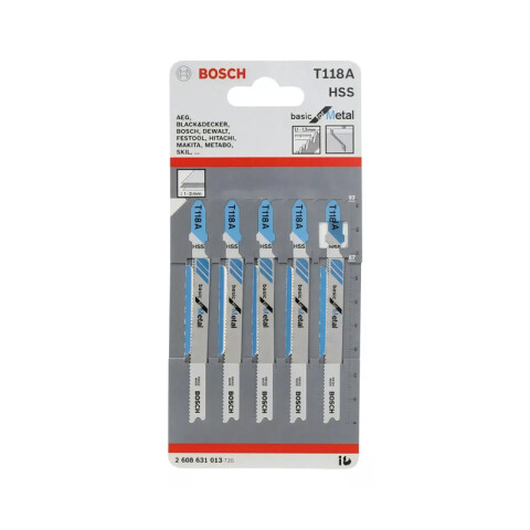 5 Hojas caladora para metal-aluminio BS3430