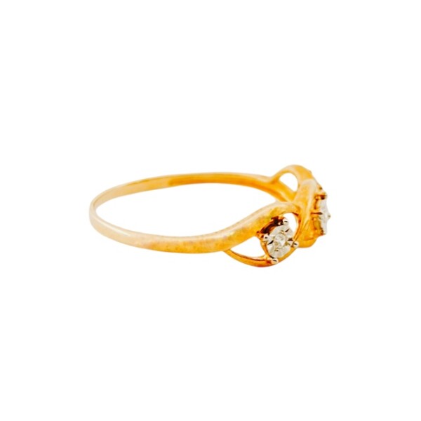 Anillo-Oro bajo-Piedra Zirconia-AN8029 conpiedra