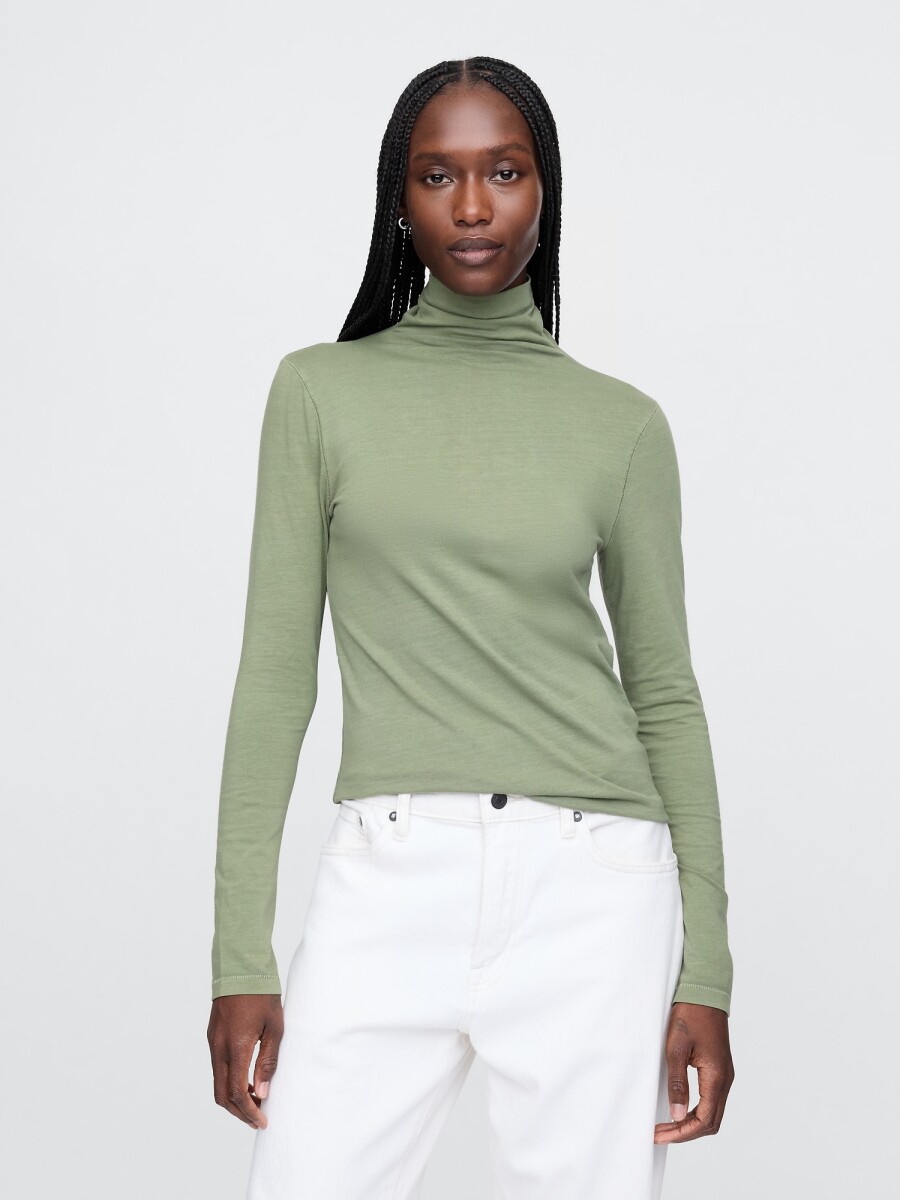 Remera Polera Mujer - Calla Green 18-0435Tcx 