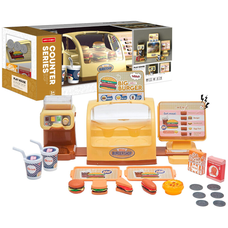 Set Tienda de Hamburguesas con Luces y Sonidos Set Tienda de Hamburguesas con Luces y Sonidos