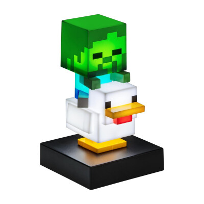 Lámpara Minecraft Chicken Jockey Lámpara Minecraft Chicken Jockey