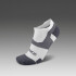 Medias Running Vectr Light Cushion No Show Compression Unisex White/grey