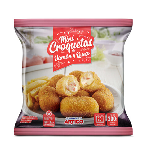 MINI CROQUETAS CON JAMON Y QUESO - 300 GRS Mini Croquetas Con Jamon Y Queso - 300 Grs