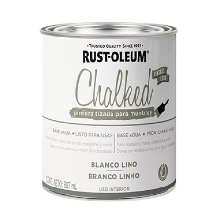 Esmalte Tizado Chalked 0.9L Rust-Oleum Blanco Lino