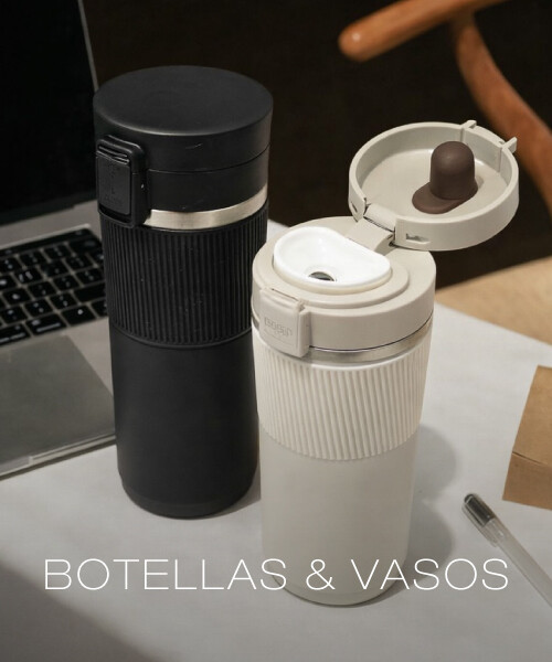 Landing -  Botellas y vasos