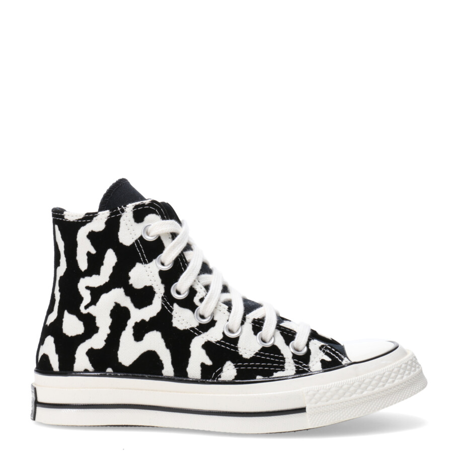 Championes Unisex Converse Chuck 70 Leopard Remix Negro - Blanco
