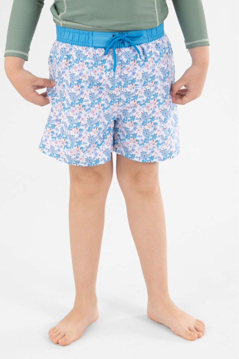 Short pirata 4-16a - Azul 