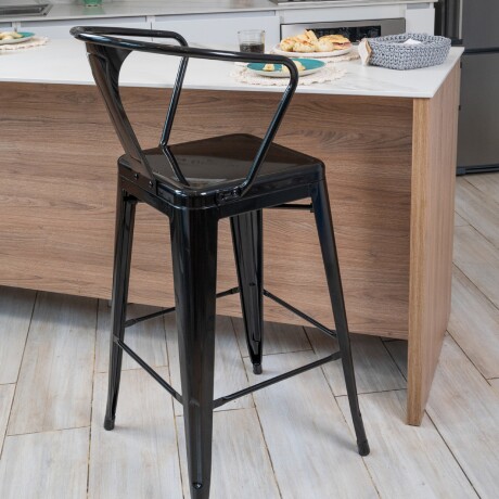 SILLA TOLIX METALICA CON POSABRAZOS Silla Tolix Metálica Con Posabrazos Negra