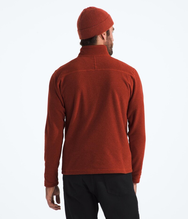 Buzo Polar Textured cierre de 1/4 hombre Iron Clay Heather