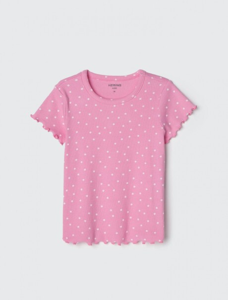 BLUSA INFANTIL ESTAMPADA ROSA